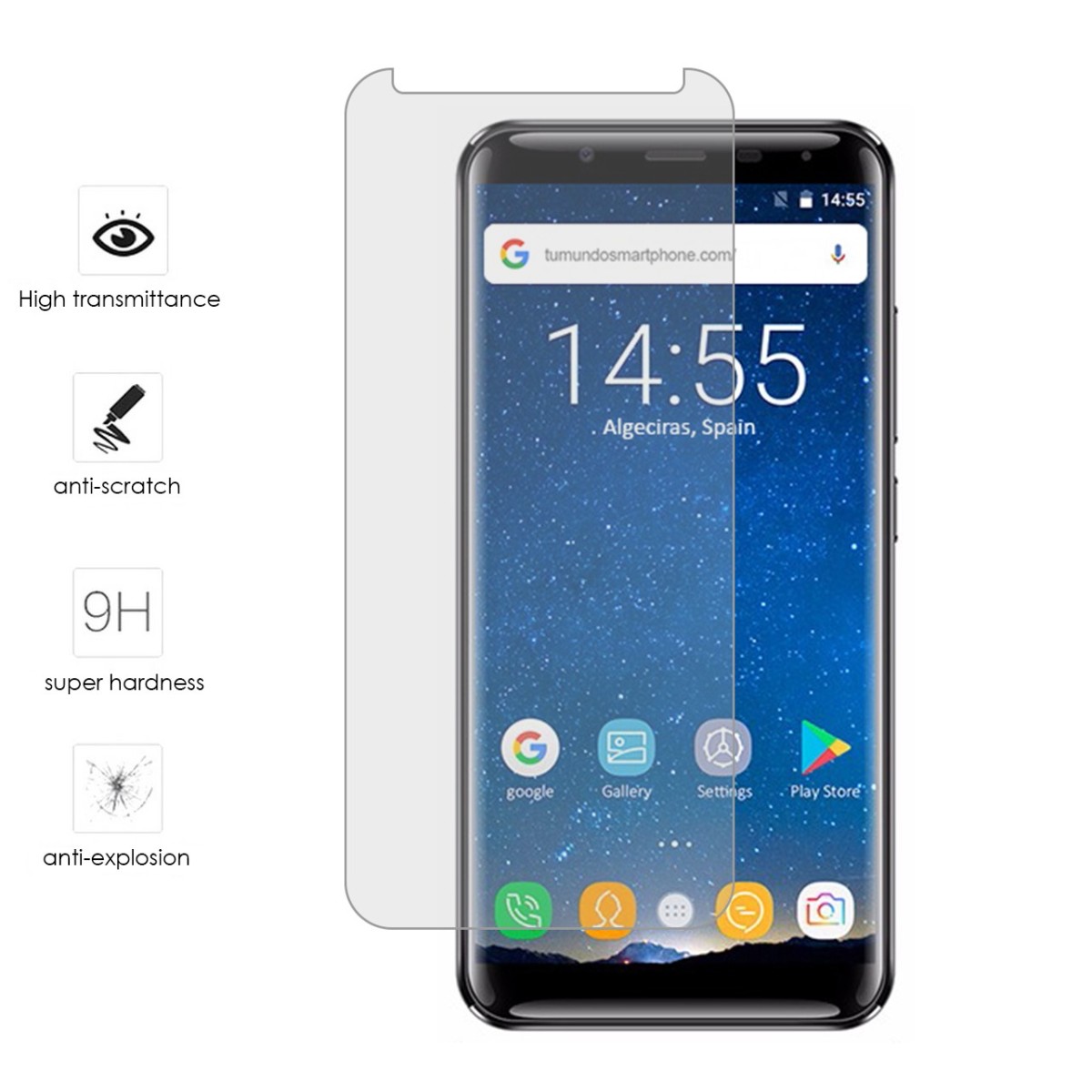 Protector Cristal Templado para Oukitel K5000 Vidrio