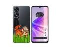 Funda Silicona Transparente para Oppo A78 5G diseño Tigre Dibujos