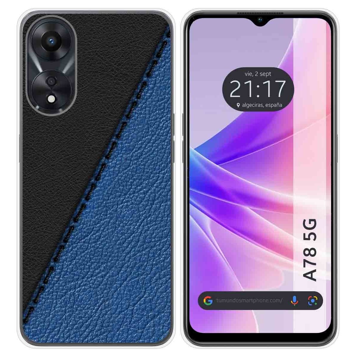 Funda Silicona para Oppo A78 5G diseño Cuero 02 Dibujos