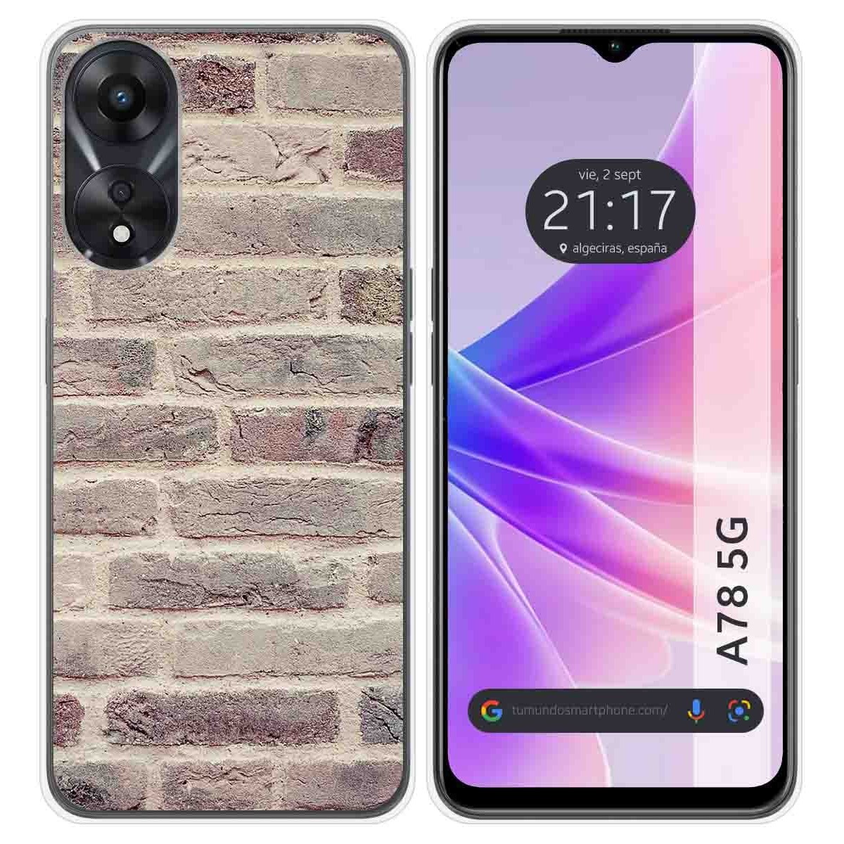 Funda Silicona para Oppo A78 5G diseño Ladrillo 01 Dibujos