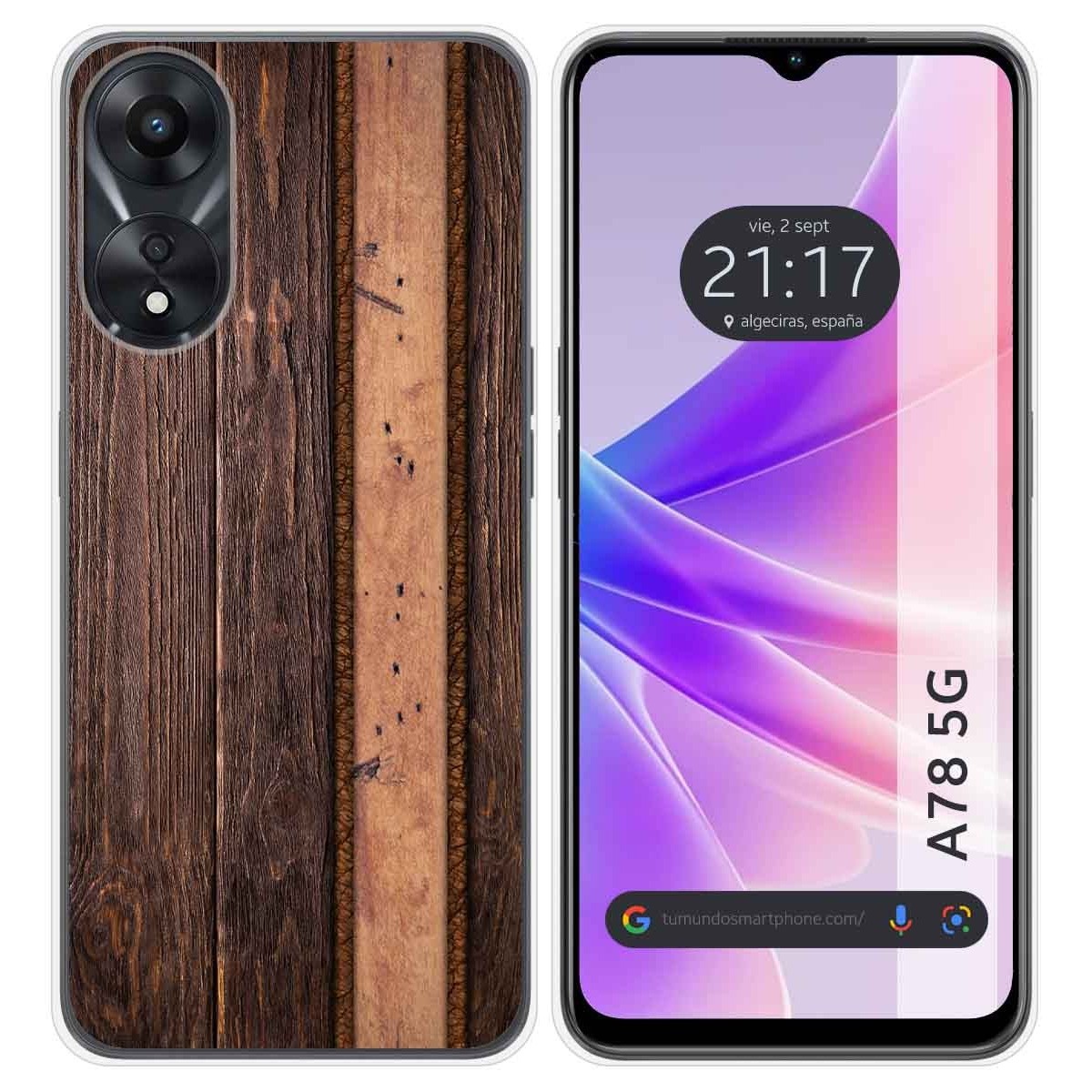Funda Silicona para Oppo A78 5G diseño Madera 05 Dibujos