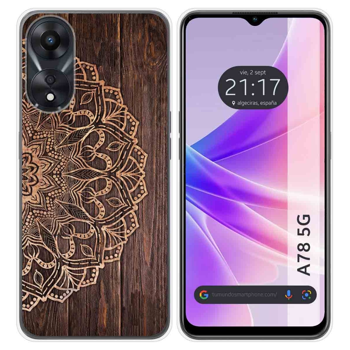 Funda Silicona para Oppo A78 5G diseño Madera 06 Dibujos