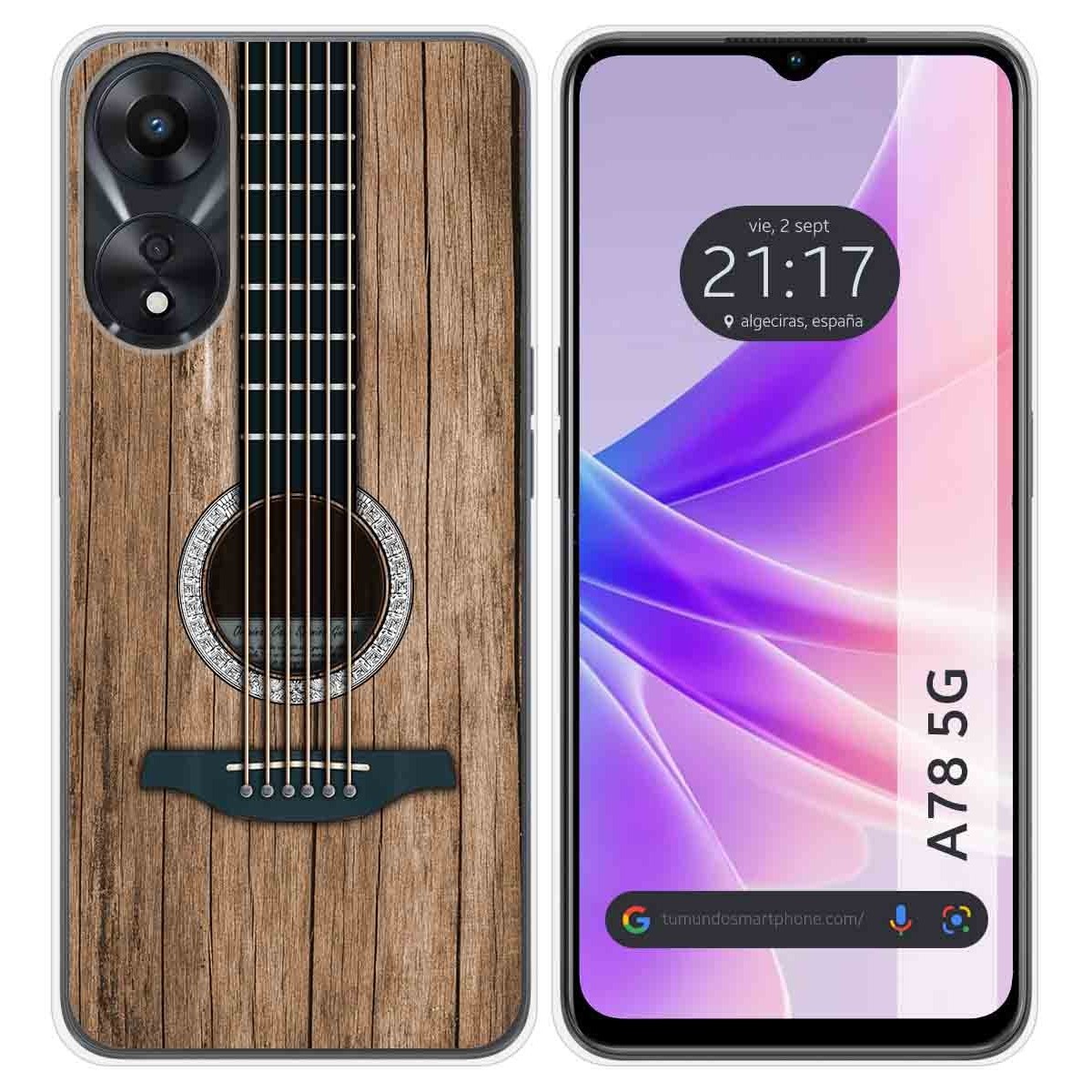 Funda Silicona para Oppo A78 5G diseño Madera 11 Dibujos