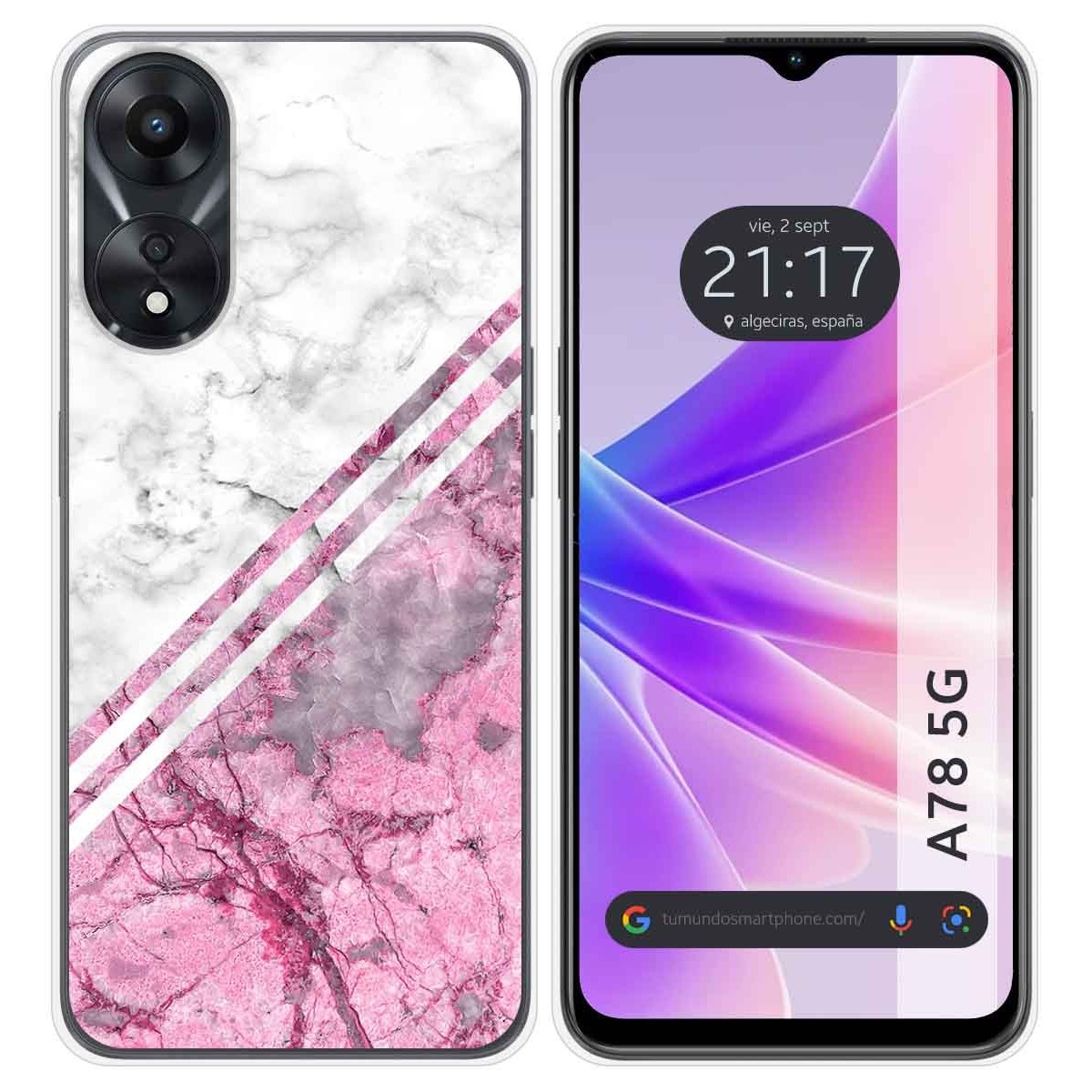 Funda Silicona para Oppo A78 5G diseño Mármol 03 Dibujos