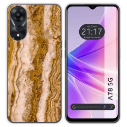 Funda Silicona para Oppo A78 5G diseño Mármol 10 Dibujos