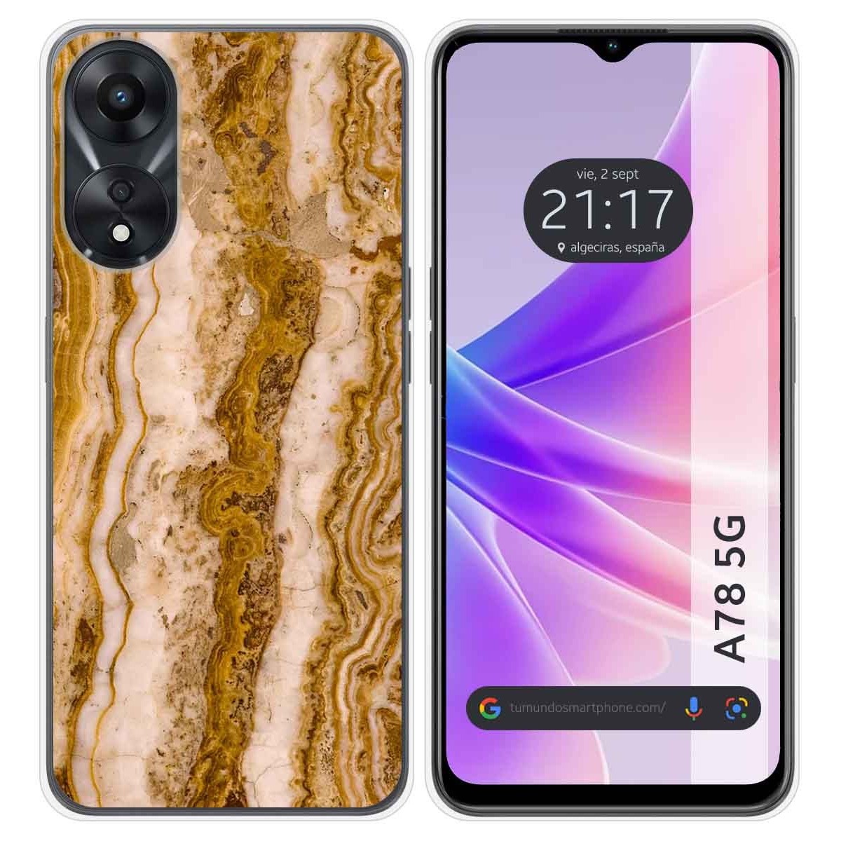 Funda Silicona para Oppo A78 5G diseño Mármol 10 Dibujos