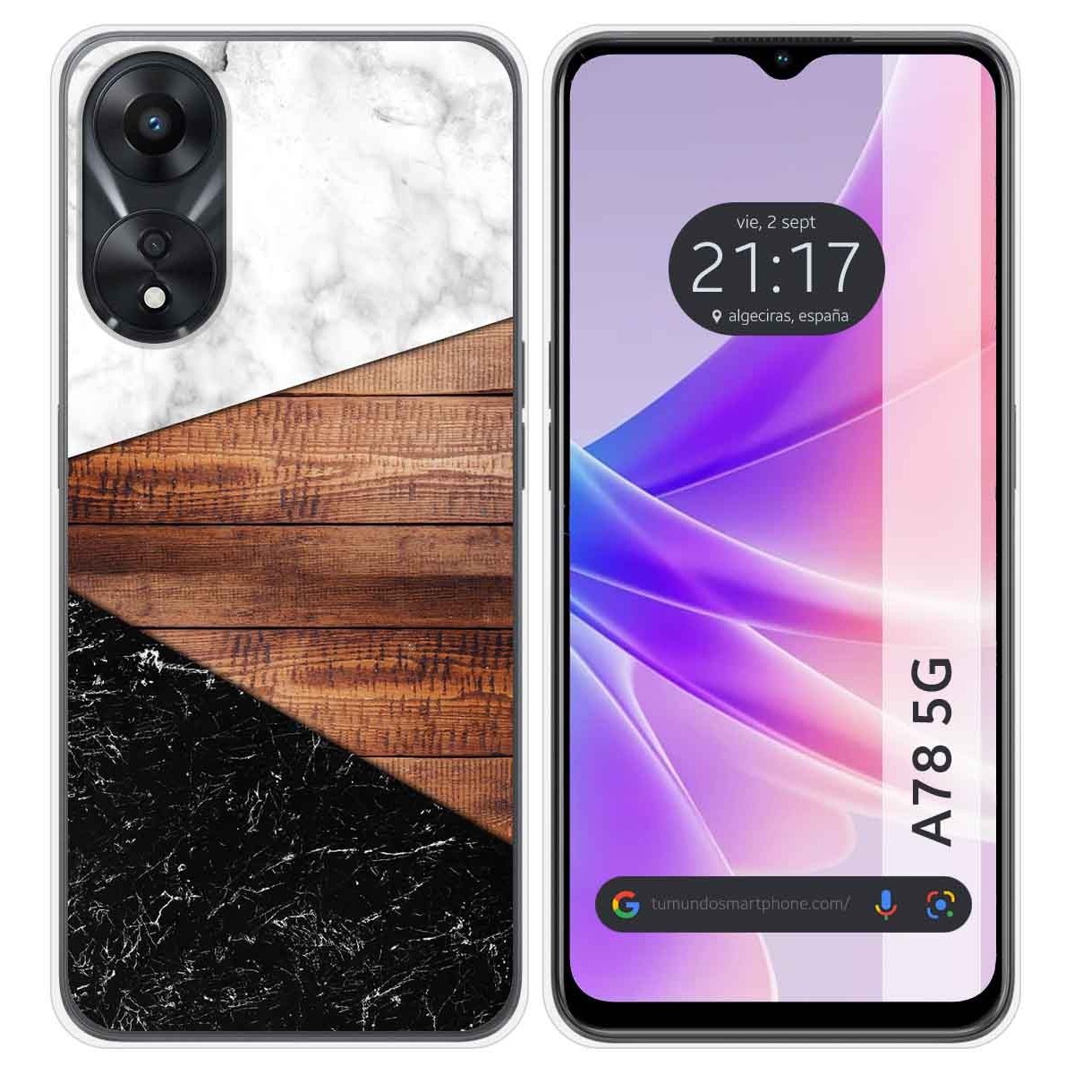 Funda Silicona para Oppo A78 5G diseño Mármol 11 Dibujos