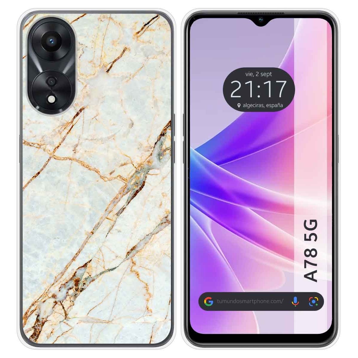 Funda Silicona para Oppo A78 5G diseño Mármol 13 Dibujos