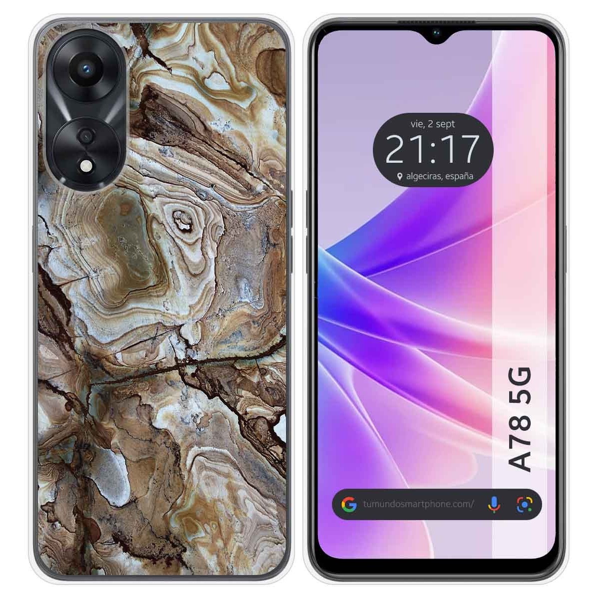 Funda Silicona para Oppo A78 5G diseño Mármol 14 Dibujos