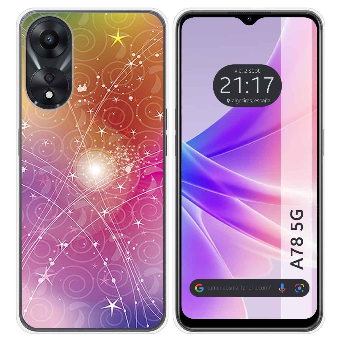 Funda Silicona para Oppo A78 5G diseño Abstracto Dibujos