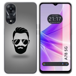 Funda Silicona para Oppo A78 5G diseño Barba Dibujos