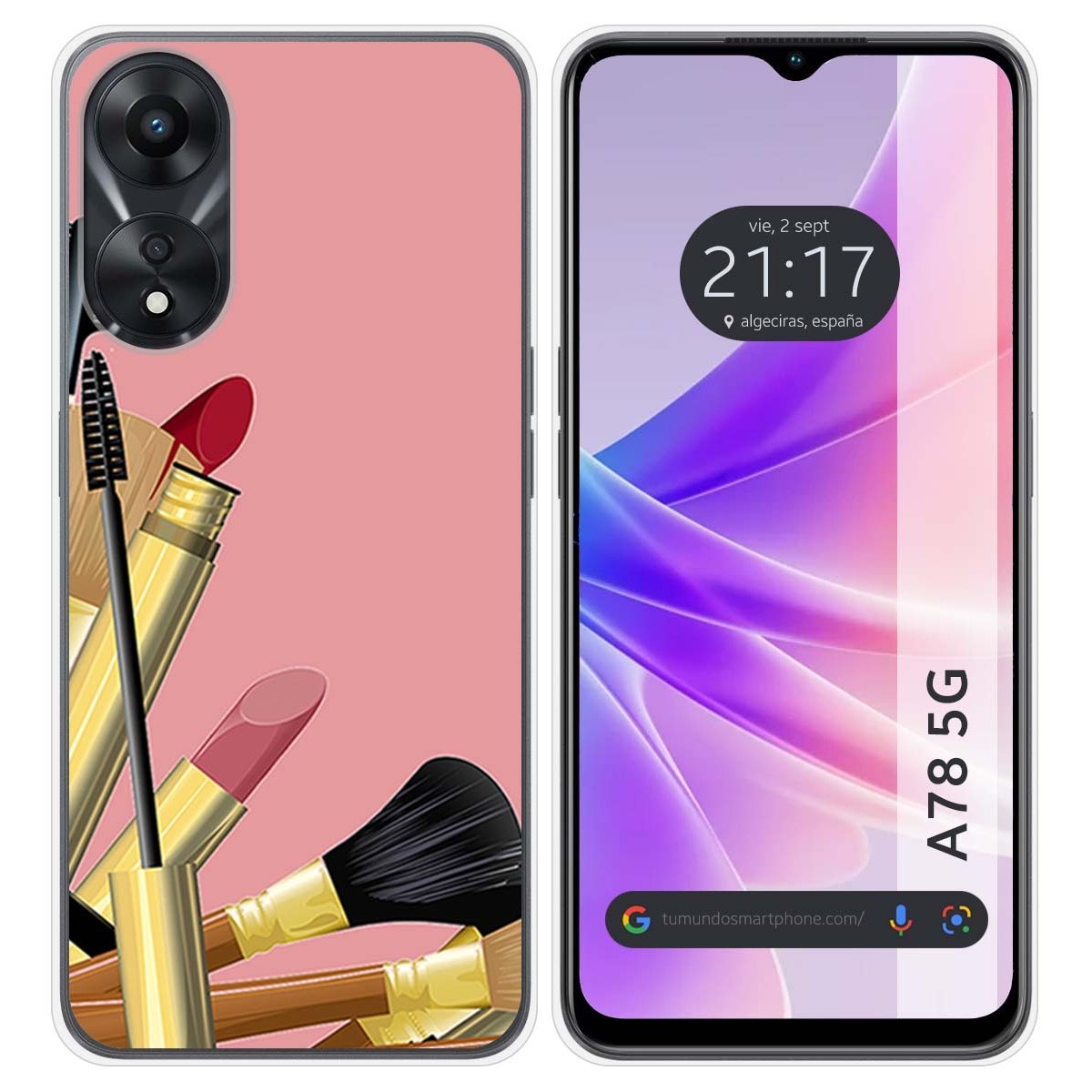Funda Silicona para Oppo A78 5G diseño Brochas Dibujos
