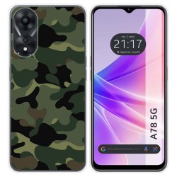 Funda Silicona para Oppo A78 5G diseño Camuflaje Dibujos