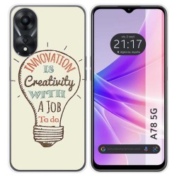 Funda Silicona para Oppo A78 5G diseño Creativity Dibujos