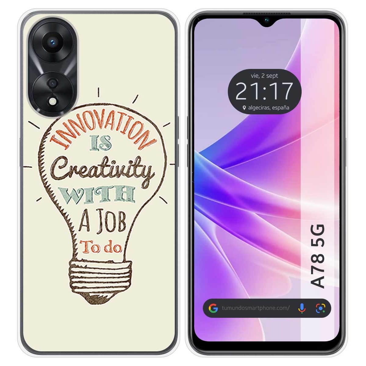 Funda Silicona para Oppo A78 5G diseño Creativity Dibujos