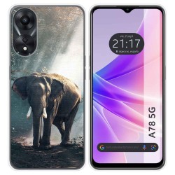 Funda Silicona para Oppo A78 5G diseño Elefante Dibujos