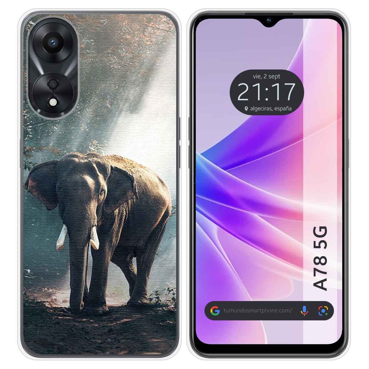 Funda Silicona para Oppo A78 5G diseño Elefante Dibujos