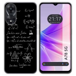 Funda Silicona para Oppo A78 5G diseño Formulas Dibujos