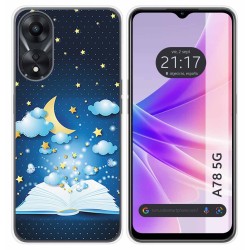 Funda Silicona para Oppo A78 5G diseño Libro Cuentos Dibujos