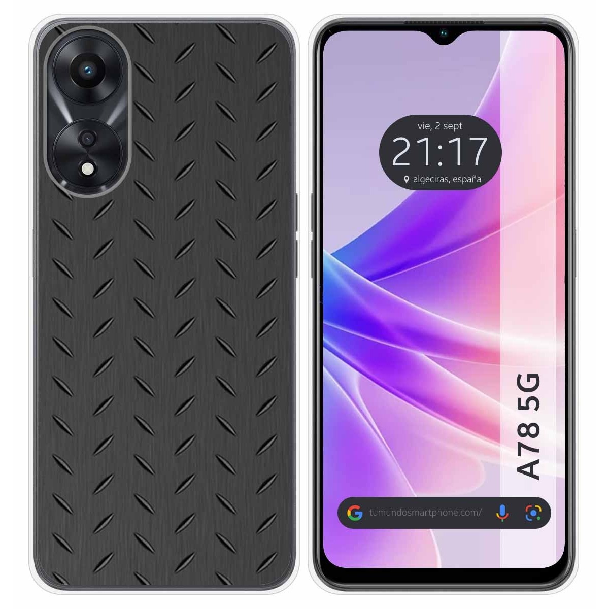 Funda Silicona para Oppo A78 5G diseño Metal Dibujos