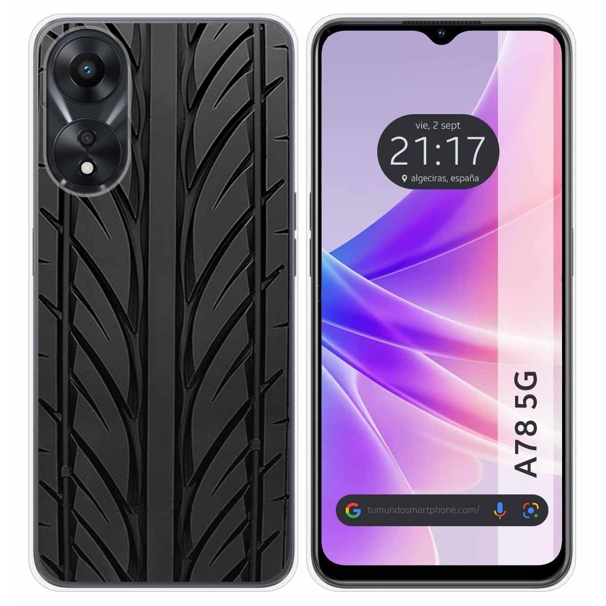 Funda Silicona para Oppo A78 5G diseño Neumatico Dibujos