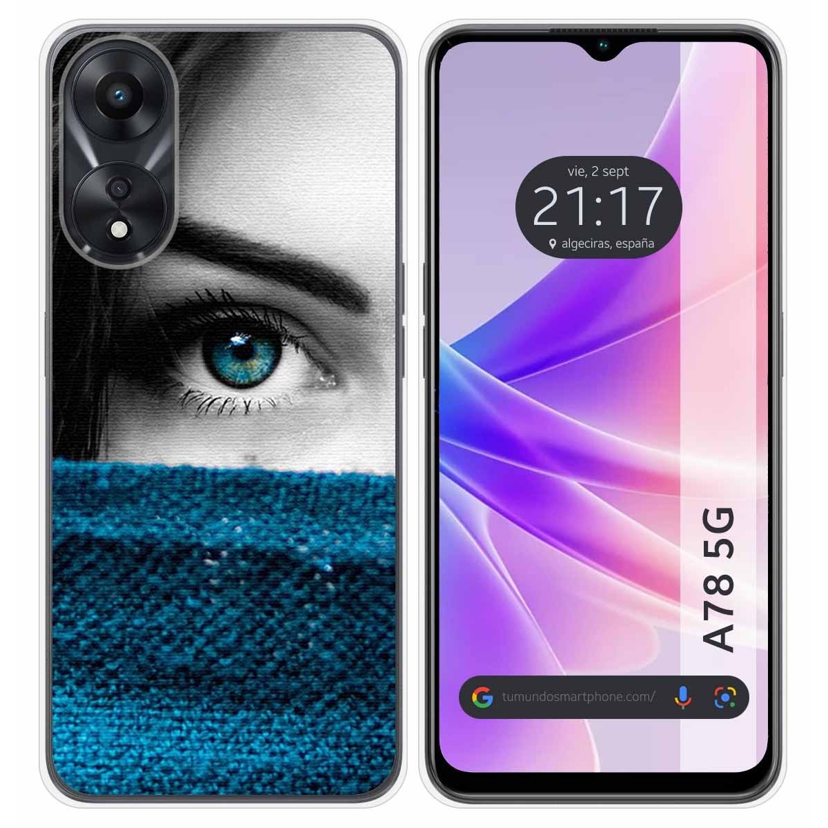 Funda Silicona para Oppo A78 5G diseño Ojo Dibujos