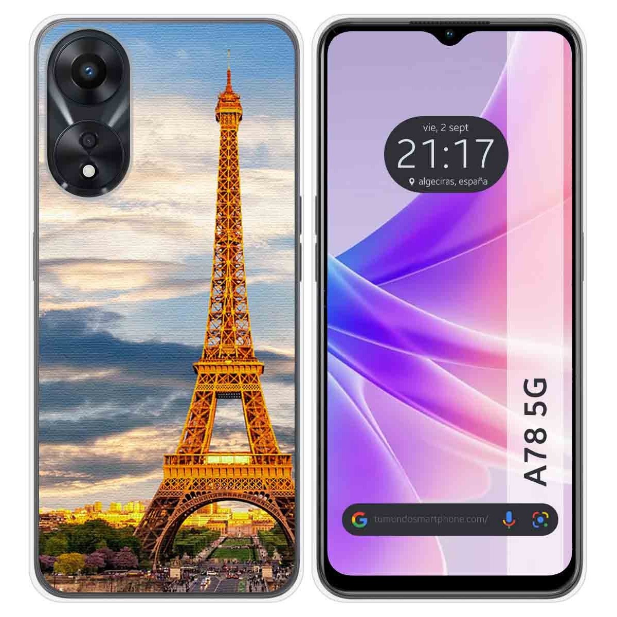 Funda Silicona para Oppo A78 5G diseño Paris Dibujos