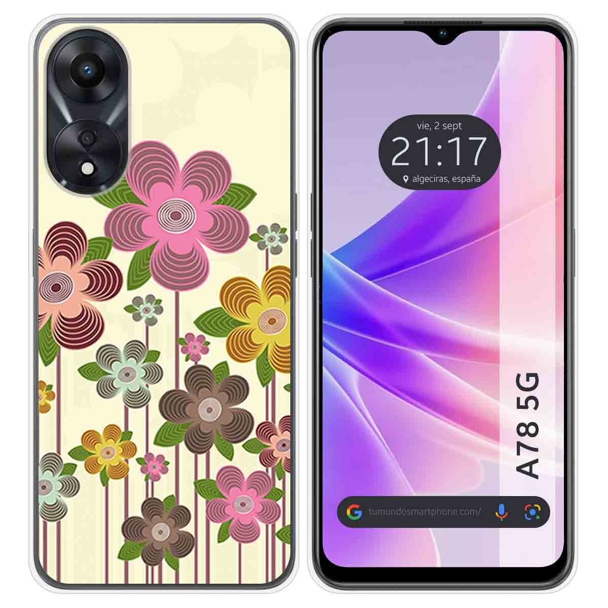 Funda Silicona para Oppo A78 5G diseño Primavera En Flor Dibujos