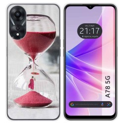 Funda Silicona para Oppo A78 5G diseño Reloj Dibujos