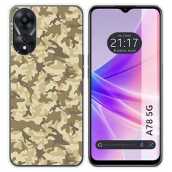 Funda Silicona para Oppo A78 5G diseño Sand Camuflaje Dibujos