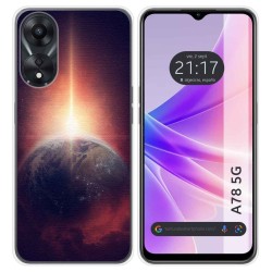 Funda Silicona para Oppo A78 5G diseño Tierra Dibujos