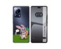 Funda Silicona Transparente compatible con Xiaomi 13 Lite 5G diseño Conejo Dibujos