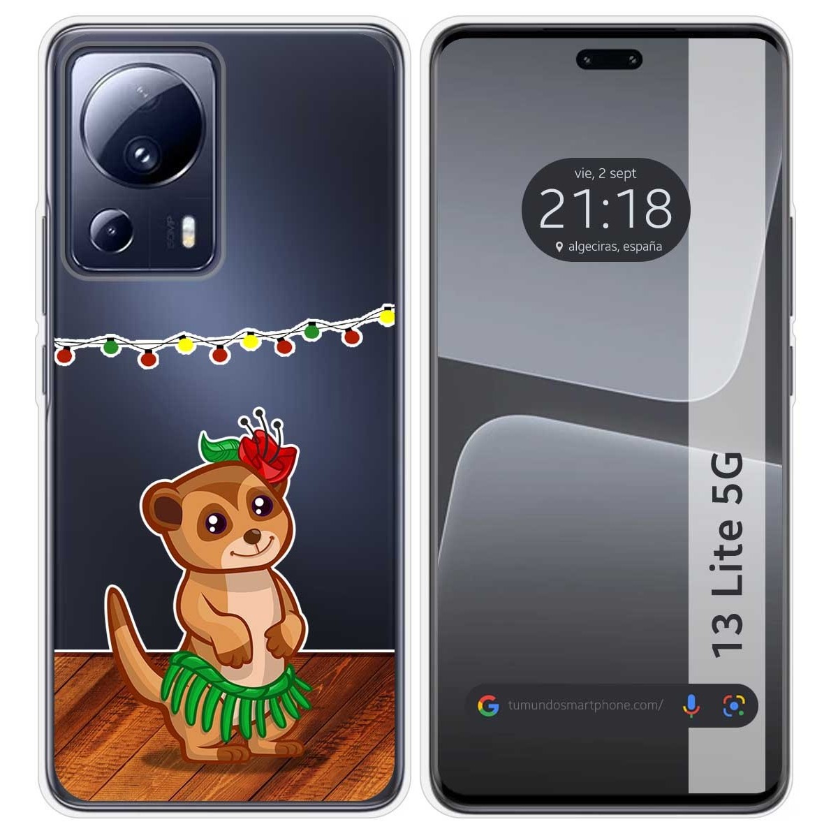 Funda Silicona Transparente compatible con Xiaomi 13 Lite 5G diseño Suricata Dibujos