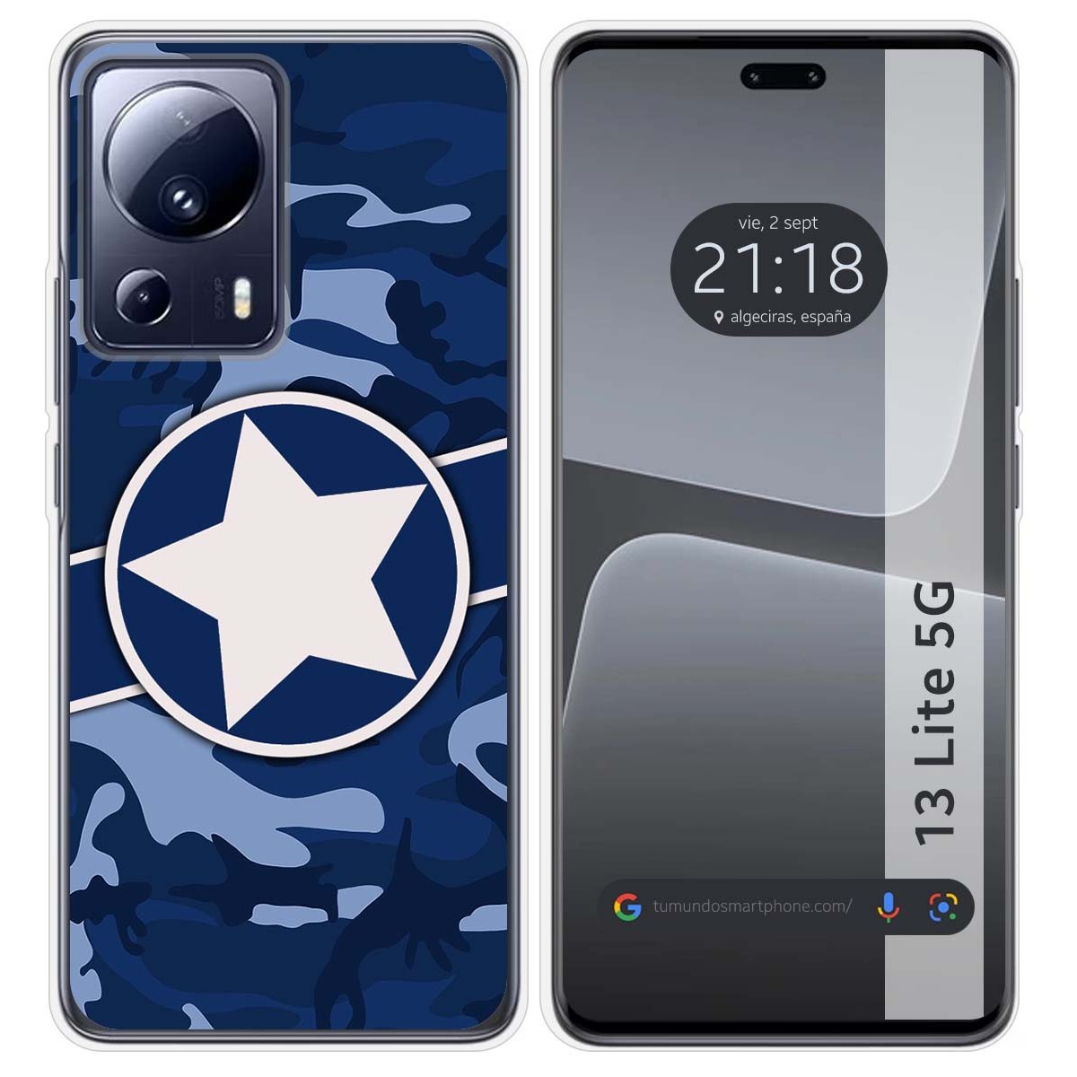 Funda Silicona compatible con Xiaomi 13 Lite 5G diseño Camuflaje 03 Dibujos