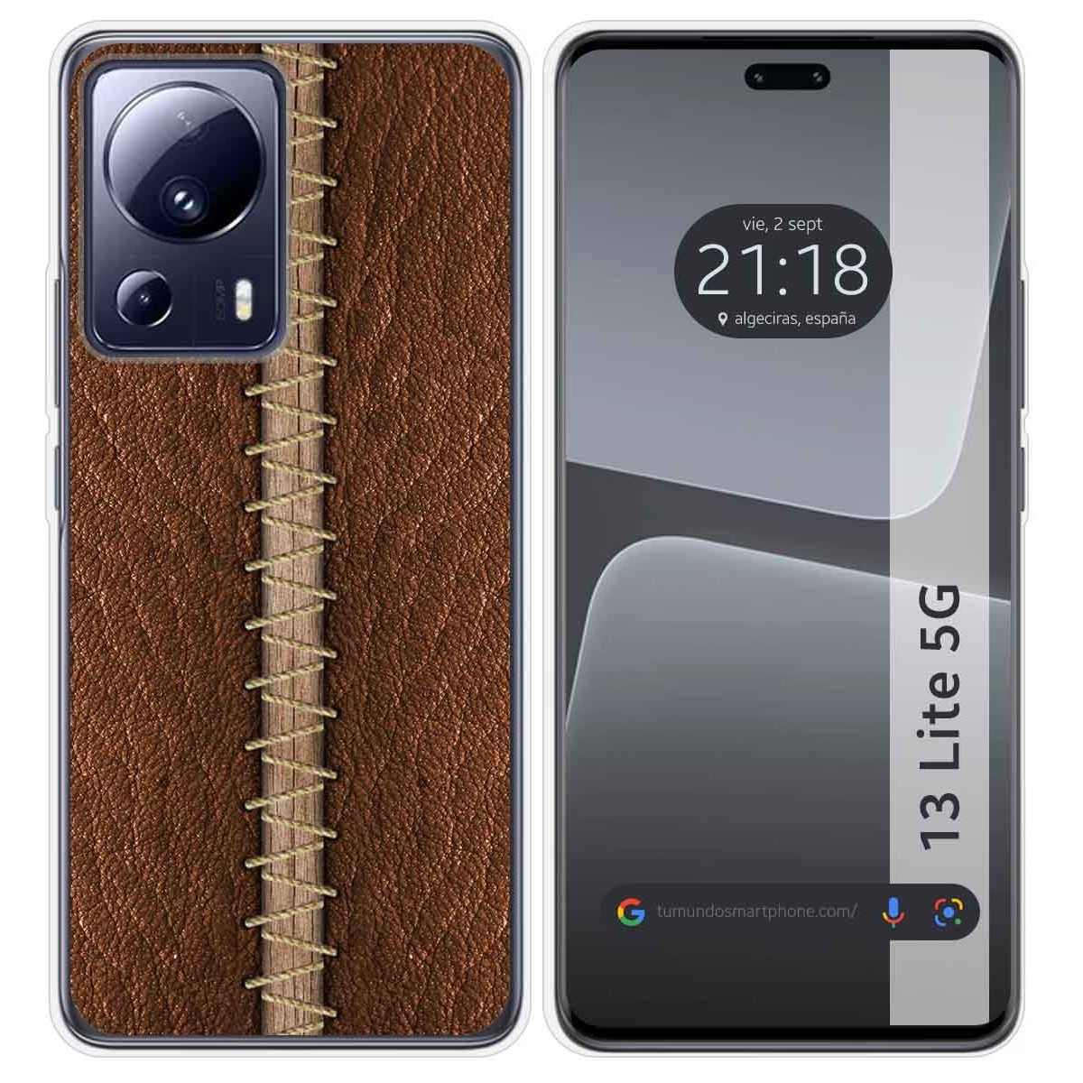 Funda Silicona compatible con Xiaomi 13 Lite 5G diseño Cuero 01 Dibujos