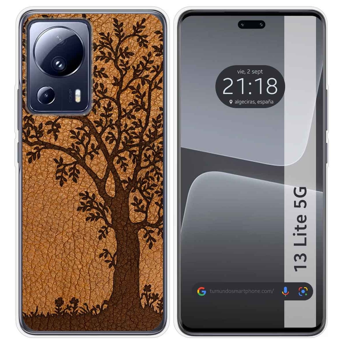 Funda Silicona compatible con Xiaomi 13 Lite 5G diseño Cuero 03 Dibujos