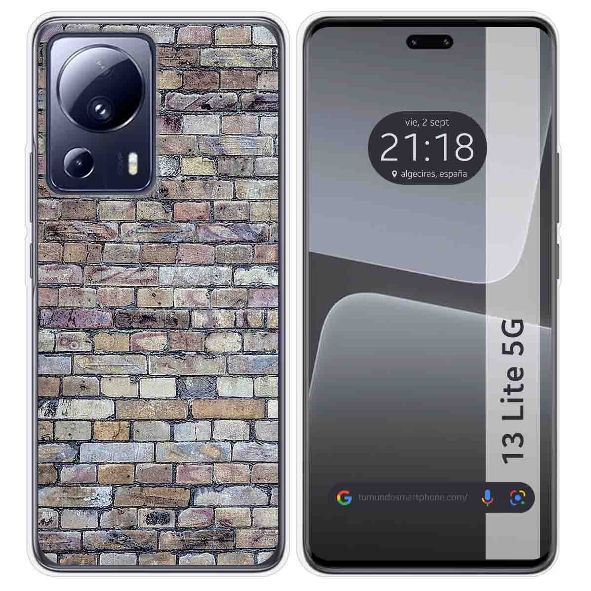 Funda Silicona compatible con Xiaomi 13 Lite 5G diseño Ladrillo 02 Dibujos