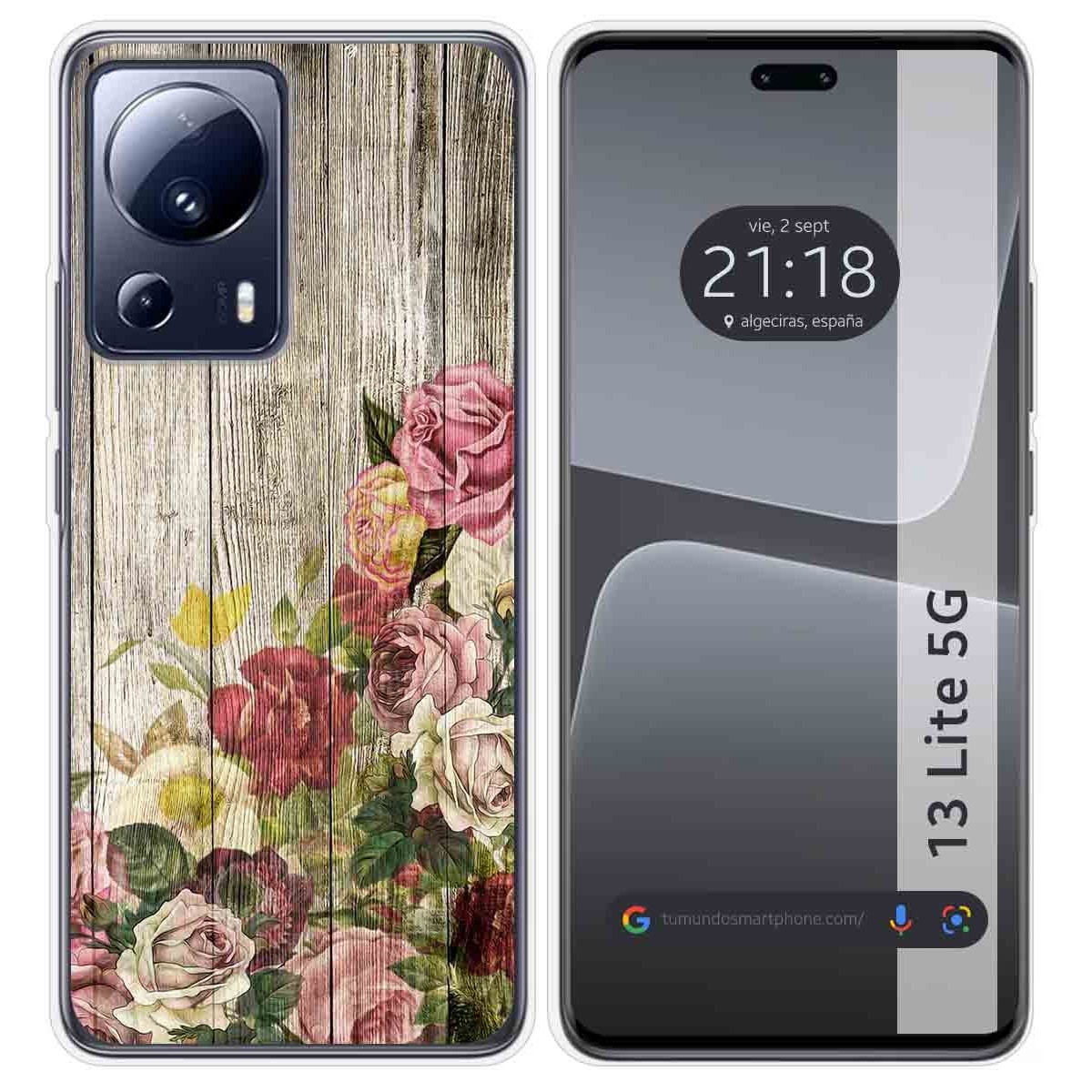 Funda Silicona compatible con Xiaomi 13 Lite 5G diseño Madera 08 Dibujos