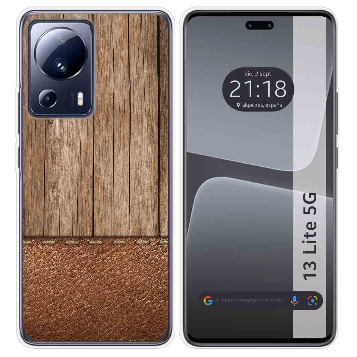 Funda Silicona compatible con Xiaomi 13 Lite 5G diseño Madera 09 Dibujos