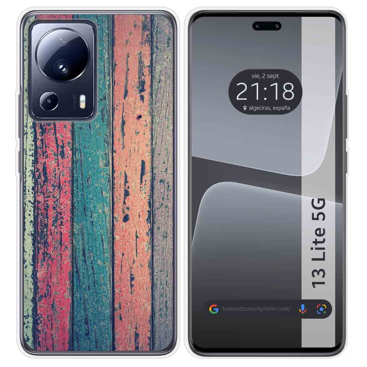 Funda Silicona compatible con Xiaomi 13 Lite 5G diseño Madera 10 Dibujos