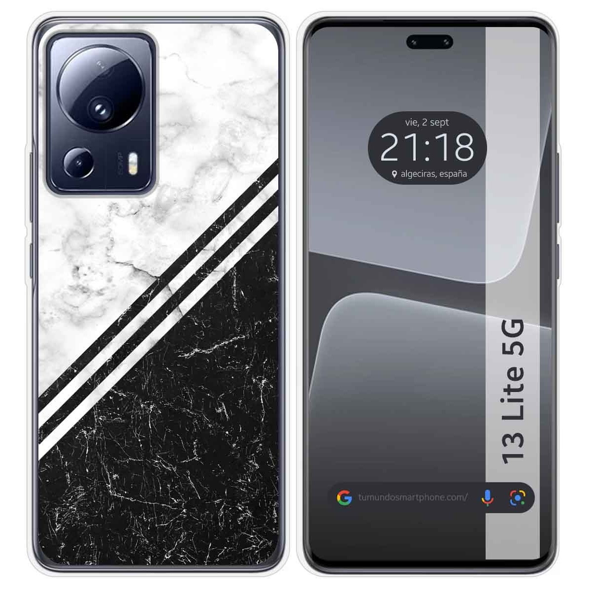 Funda Silicona compatible con Xiaomi 13 Lite 5G diseño Mármol 01 Dibujos