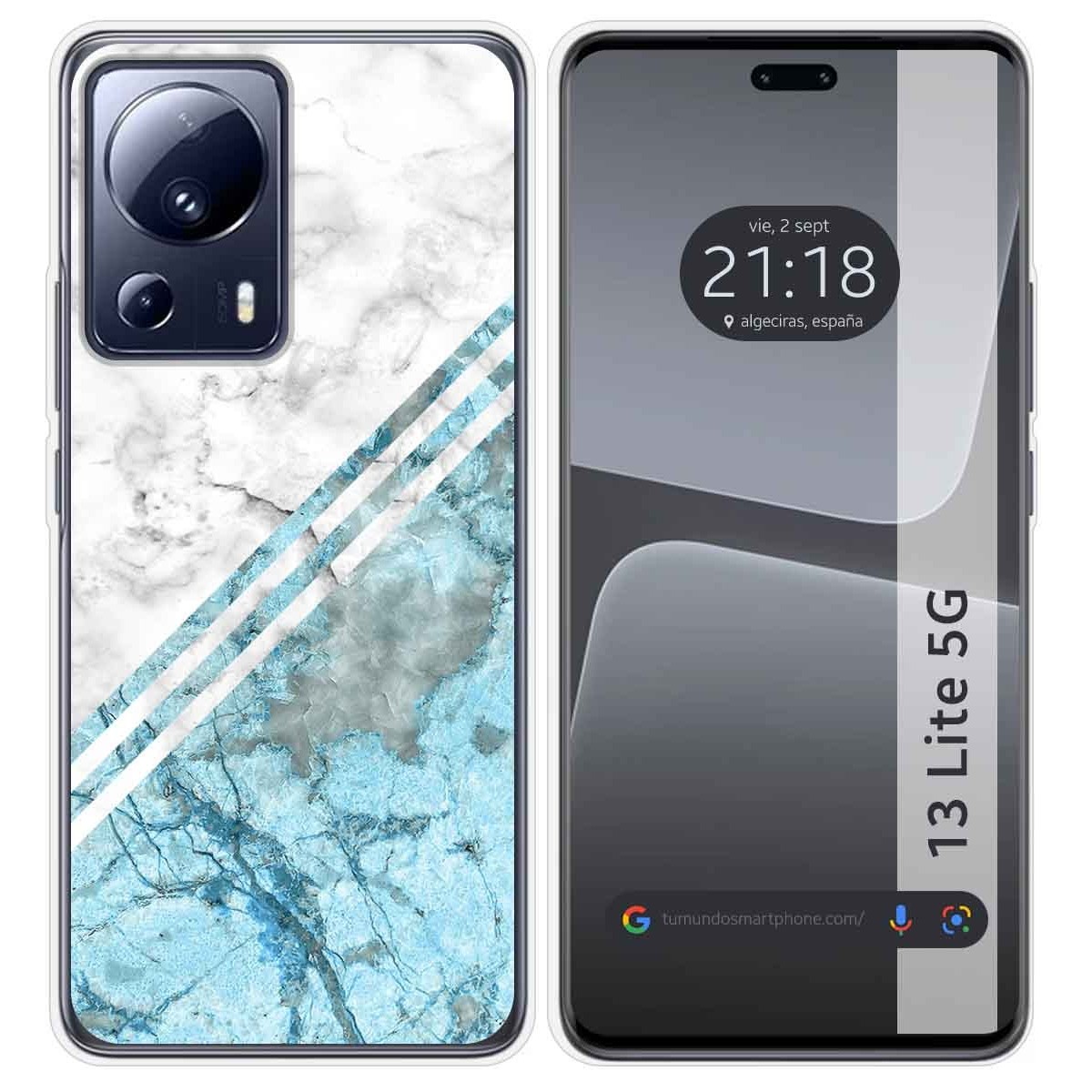 Funda Silicona compatible con Xiaomi 13 Lite 5G diseño Mármol 02 Dibujos