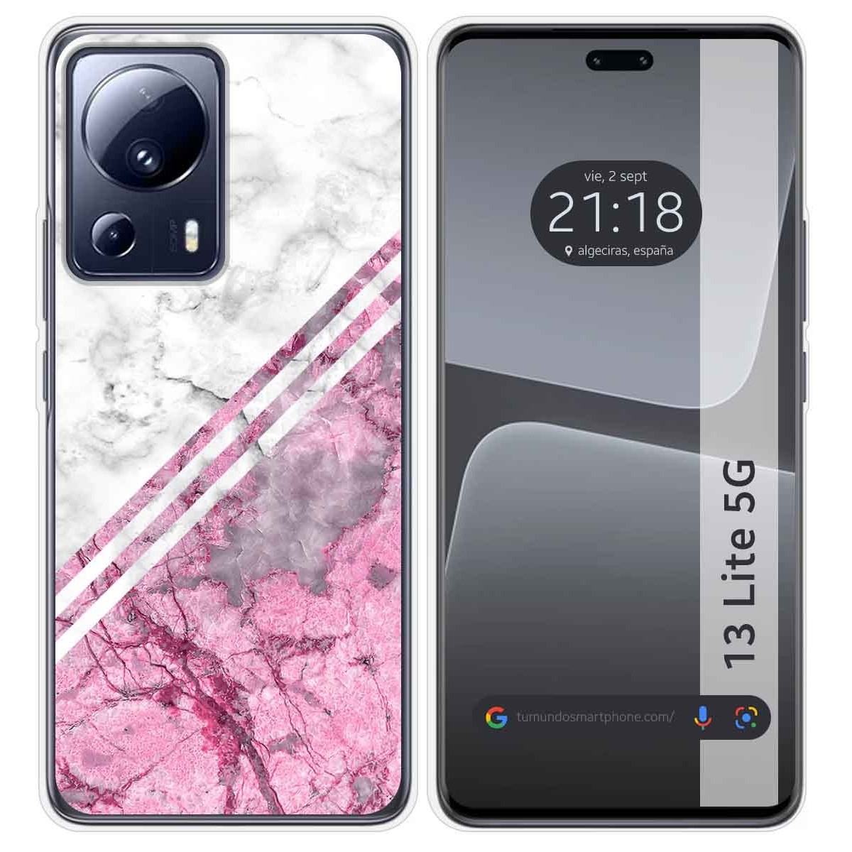 Funda Silicona compatible con Xiaomi 13 Lite 5G diseño Mármol 03 Dibujos