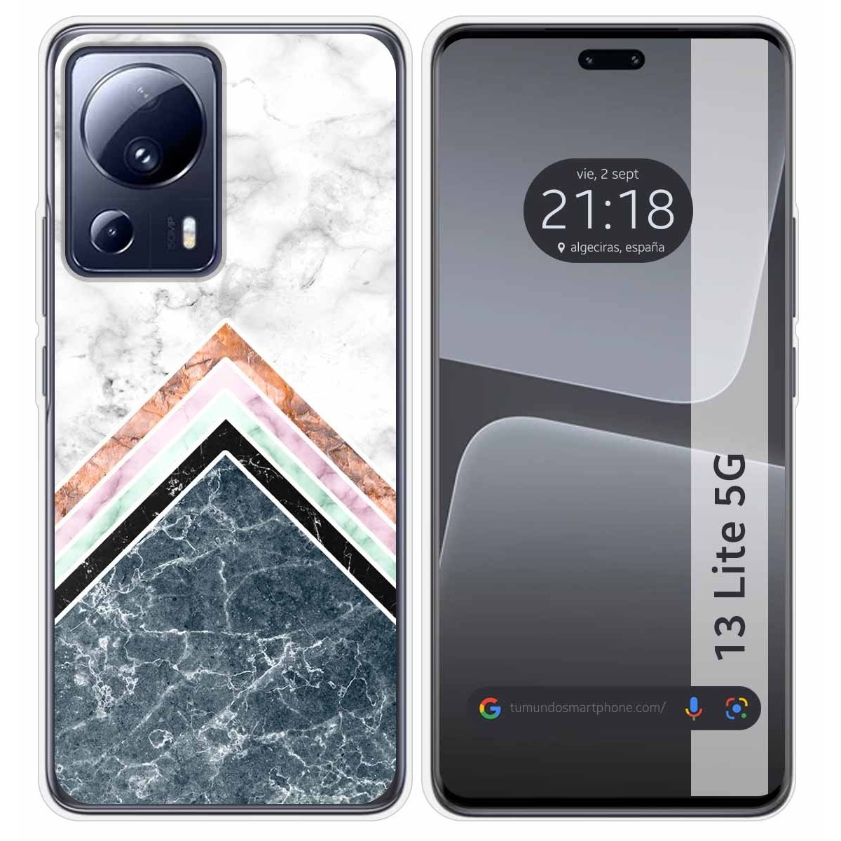 Funda Silicona compatible con Xiaomi 13 Lite 5G diseño Mármol 05 Dibujos