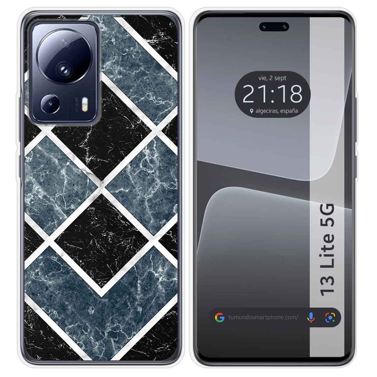 Funda Silicona compatible con Xiaomi 13 Lite 5G diseño Mármol 06 Dibujos