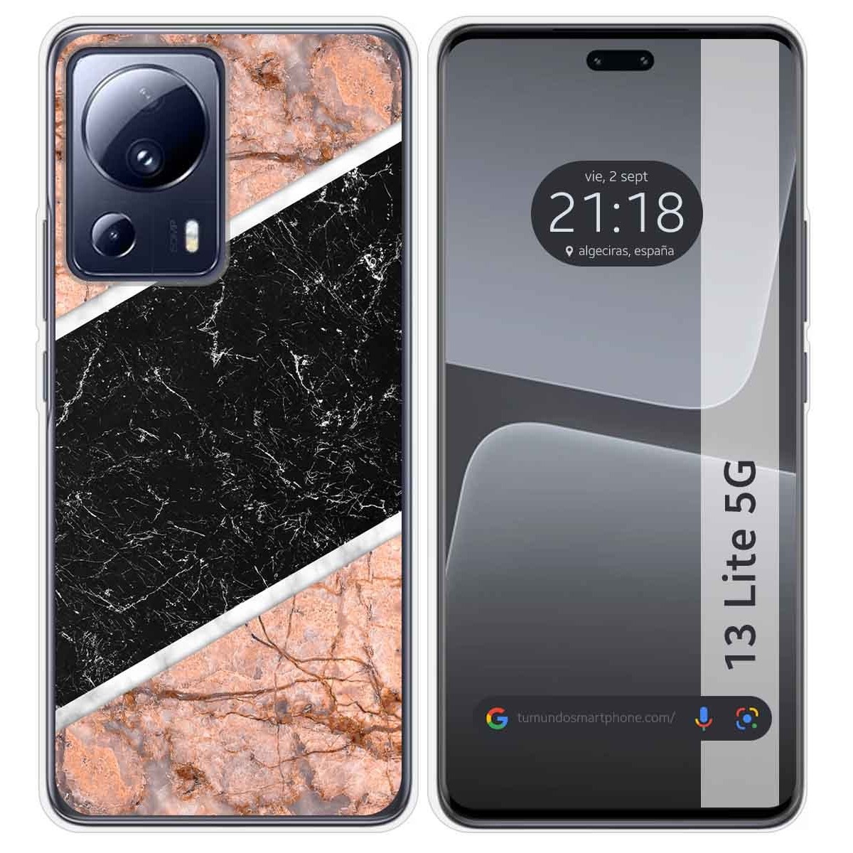 Funda Silicona compatible con Xiaomi 13 Lite 5G diseño Mármol 07 Dibujos