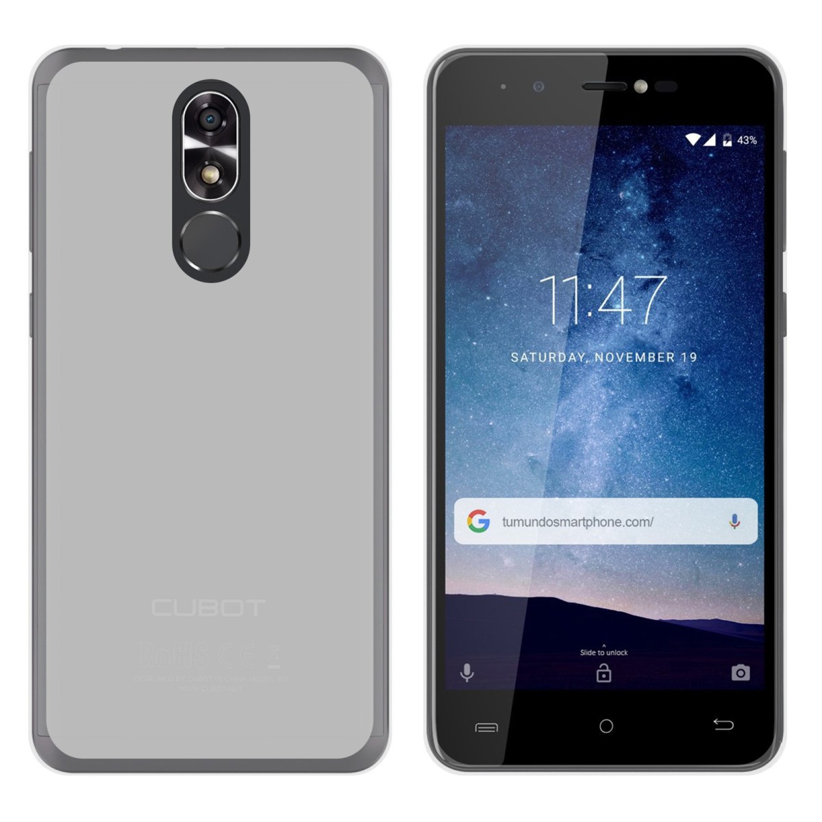 Funda Gel Tpu para Cubot R9 Color Transparente