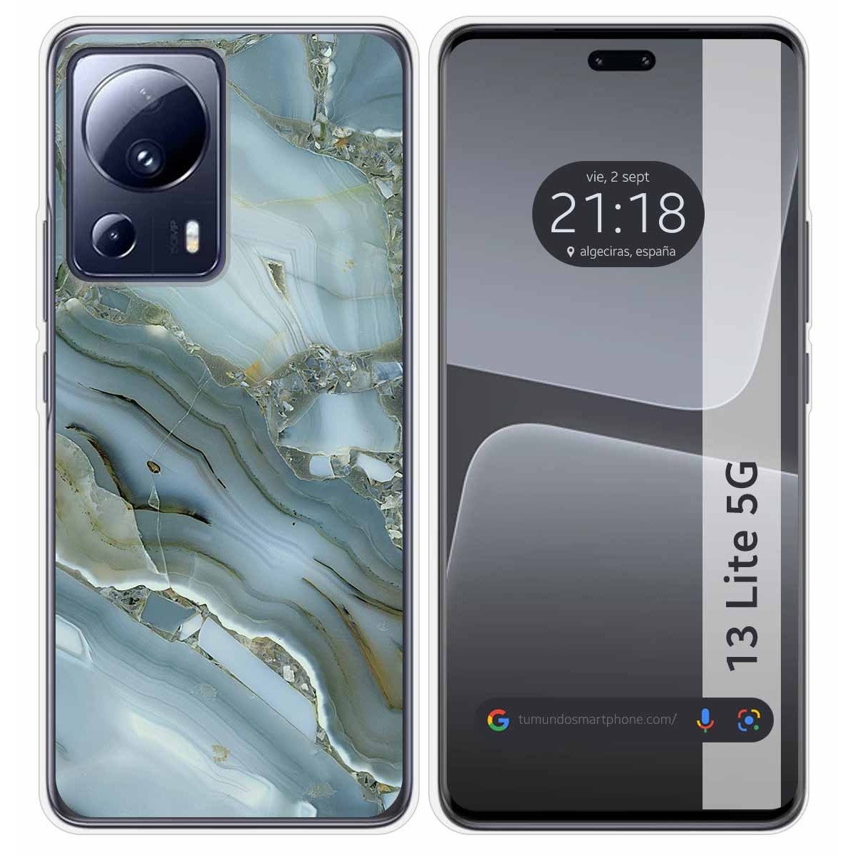 Funda Silicona compatible con Xiaomi 13 Lite 5G diseño Mármol 09 Dibujos