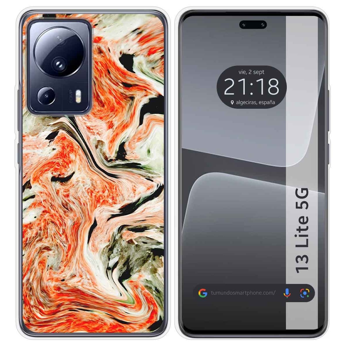 Funda Silicona compatible con Xiaomi 13 Lite 5G diseño Mármol 12 Dibujos