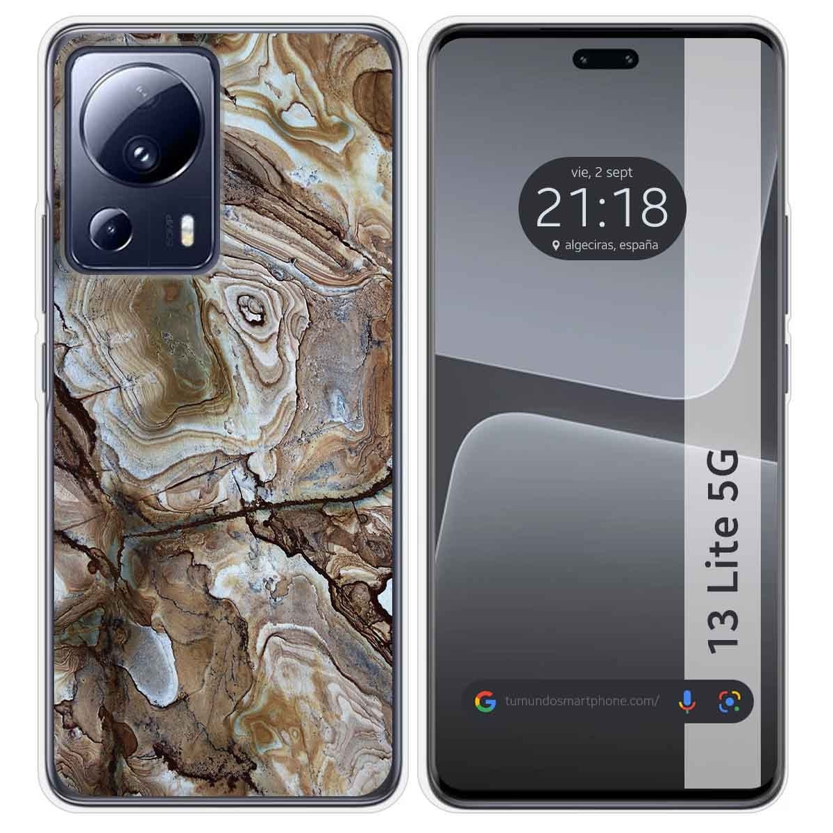 Funda Silicona compatible con Xiaomi 13 Lite 5G diseño Mármol 14 Dibujos